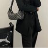 69309f476e68136f4d9ab509 D-Journey Large Handbag in Blue Oblique Print Fabric
