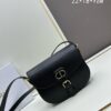 Dior Bobby Tofu Bag, Vintage Full-Grain Leather, 22-inch Size, Early Autumn New Retro Style
