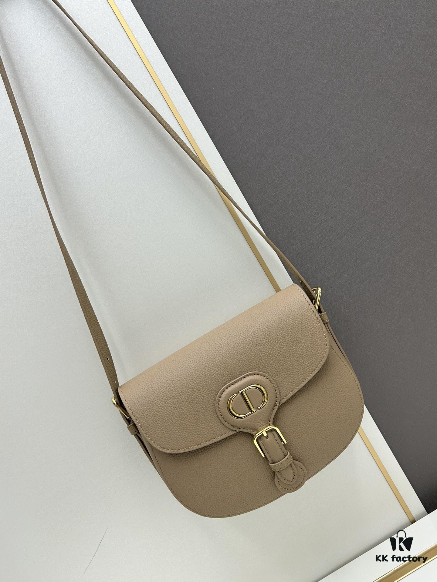 69309f536e68136f4d9ab51e Dior Bobby Tofu Bag, Vintage Full-Grain Leather, 22-inch Antique Hardware, Early Autumn New Retro Style