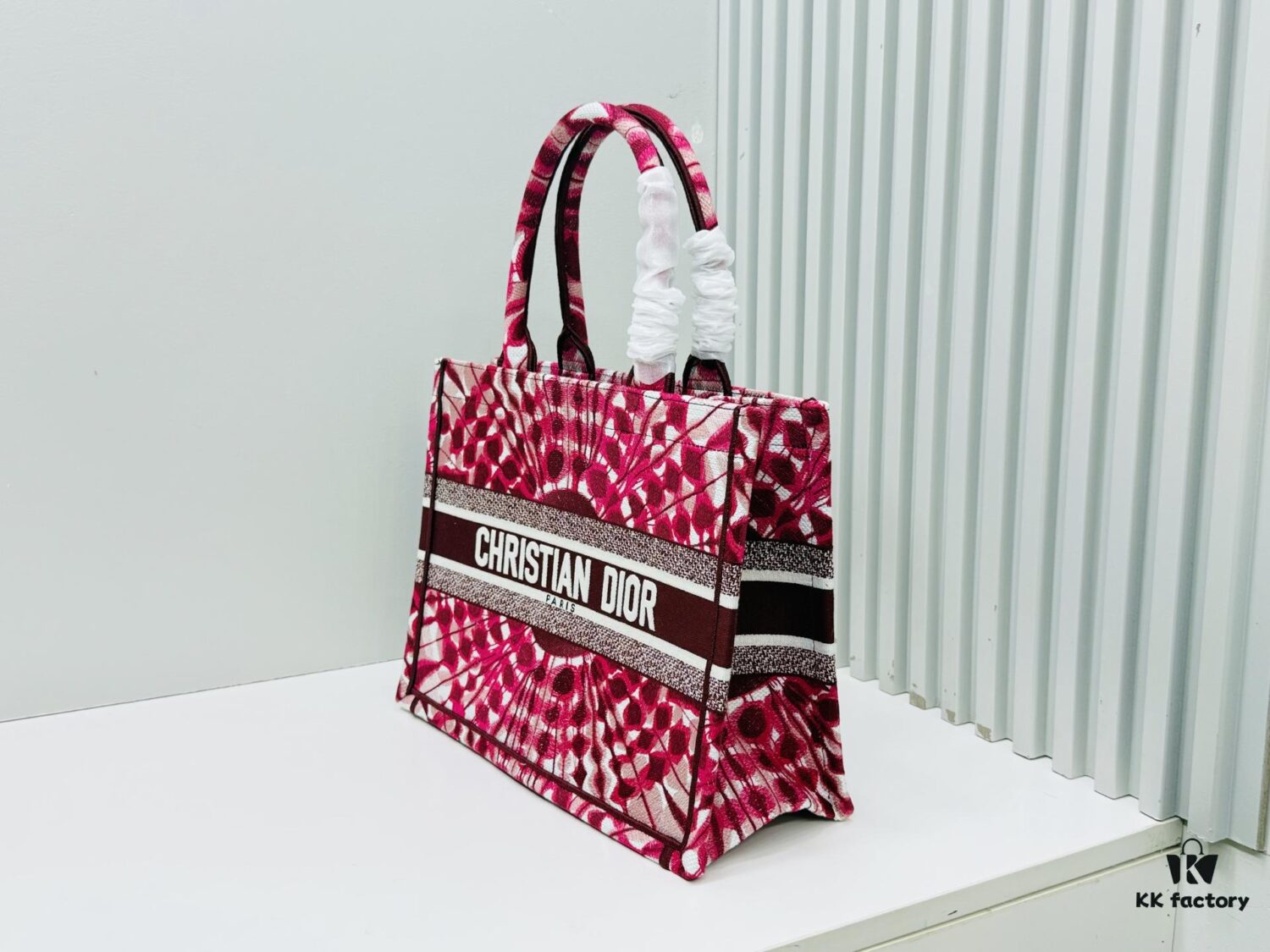 Original Surplus Stock of Thick Yarn Fabric Medium Size [Di0r Book Tote]