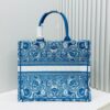 69309f8a6e68136f4d9ab56d Oversized Original Order Thick Yarn Fabric Dior Book Tote