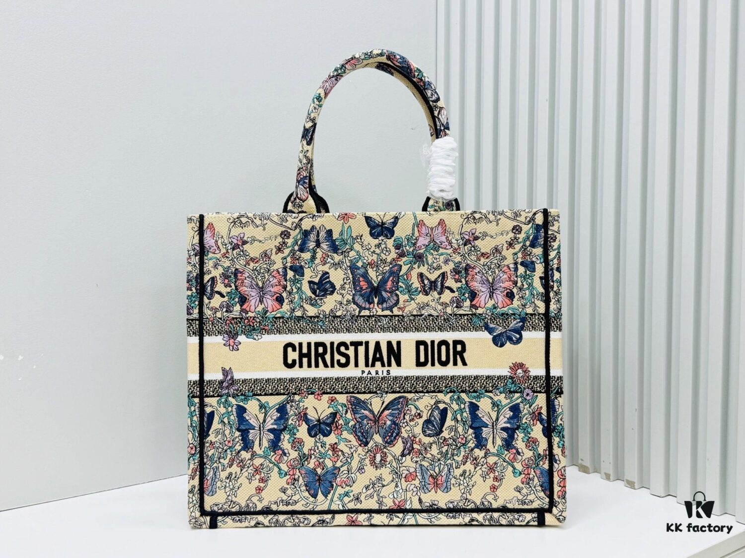 69309fa06e68136f4d9ab591 Oversized Original Order Thick Yarn Fabric Dior Book Tote