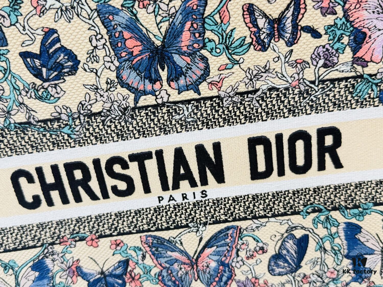 69309fa66e68136f4d9ab598 Oversized Original Order Thick Yarn Fabric Dior Book Tote