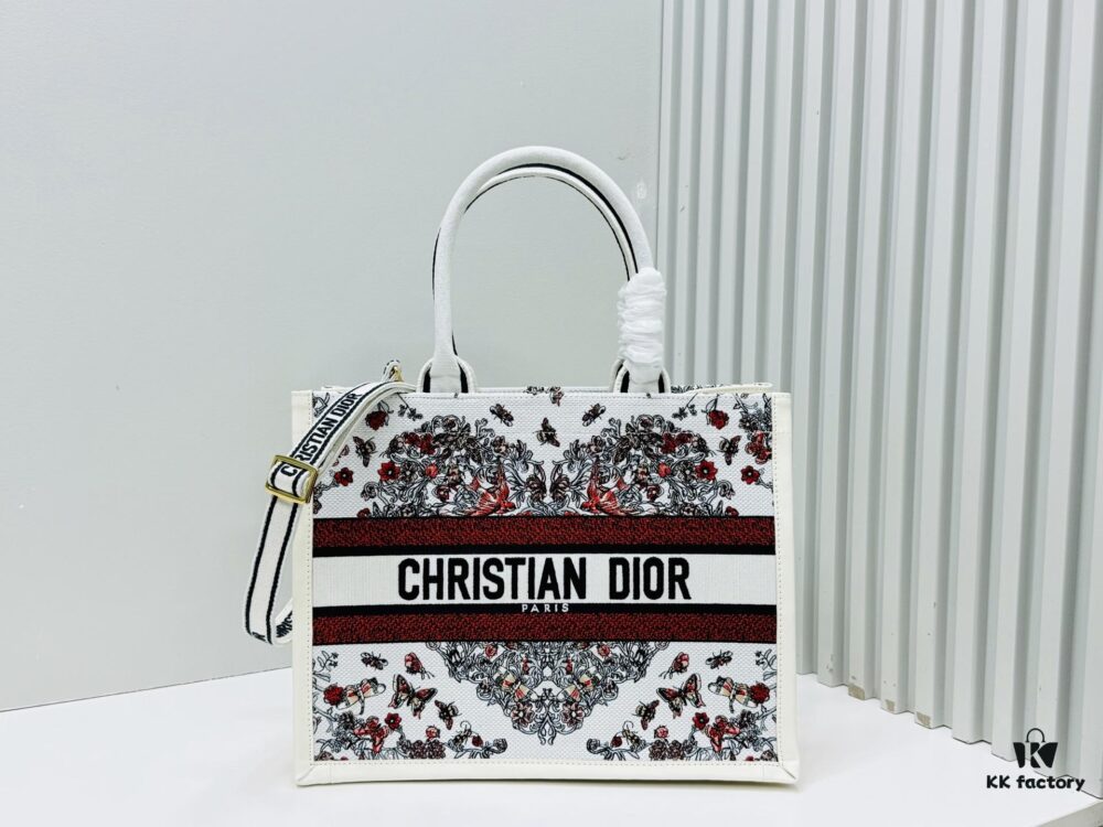 69309fad6e68136f4d9ab5a5 Dior Book Tote24 Early Spring New Arrival Medium Size with Leather Trim
