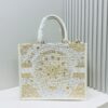 69309fca6e68136f4d9ab5d0 Dior Book Tote24 Early Spring New Arrival, Large Size with Leather Trim