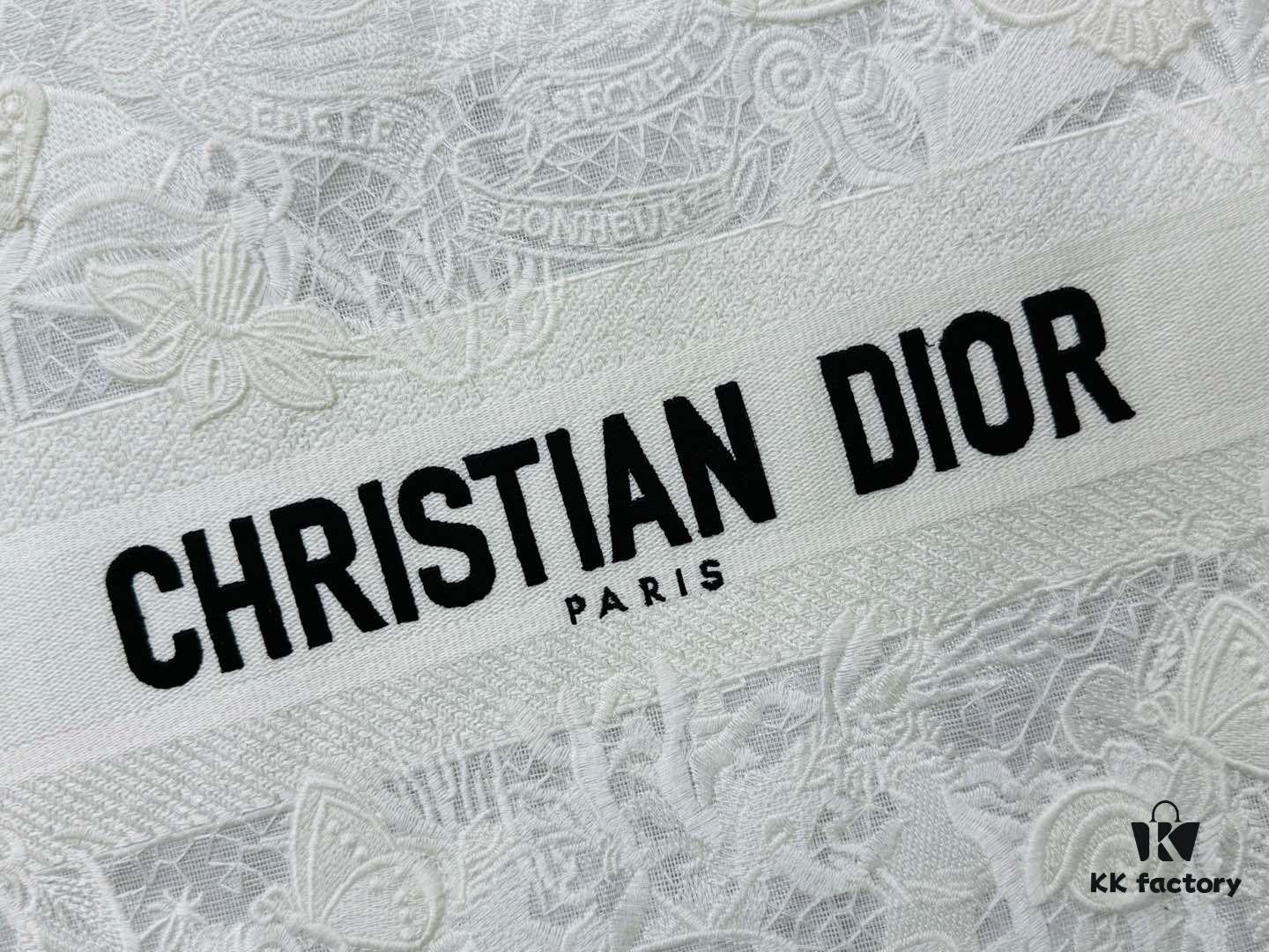 69309fe26e68136f4d9ab5fb Oversized Original Order Thick Yarn Fabric Dior Book Tote