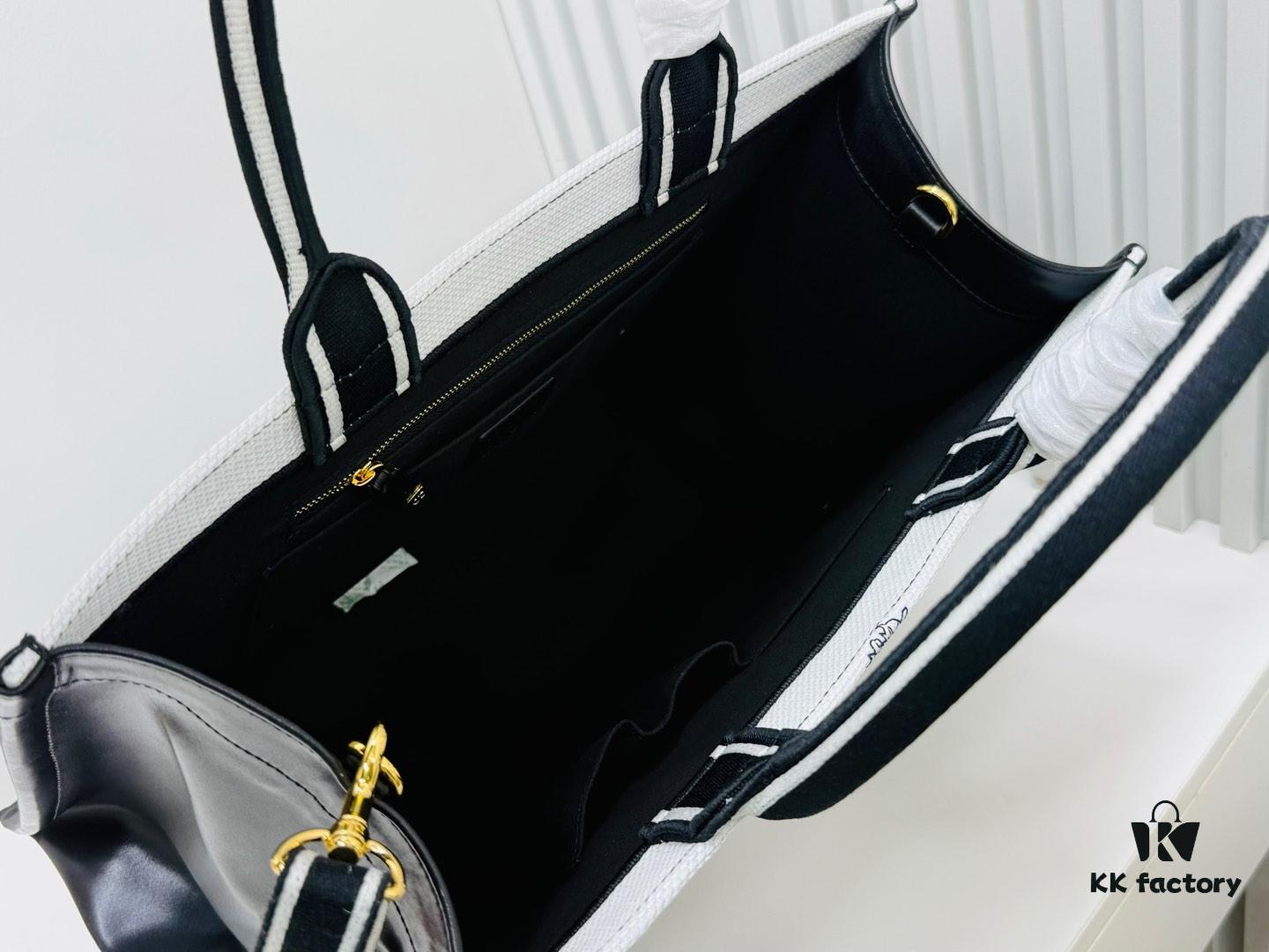 69309ff26e68136f4d9ab61b Dior Book Tote24 Early Spring New Arrival Large Size with Leather Trim