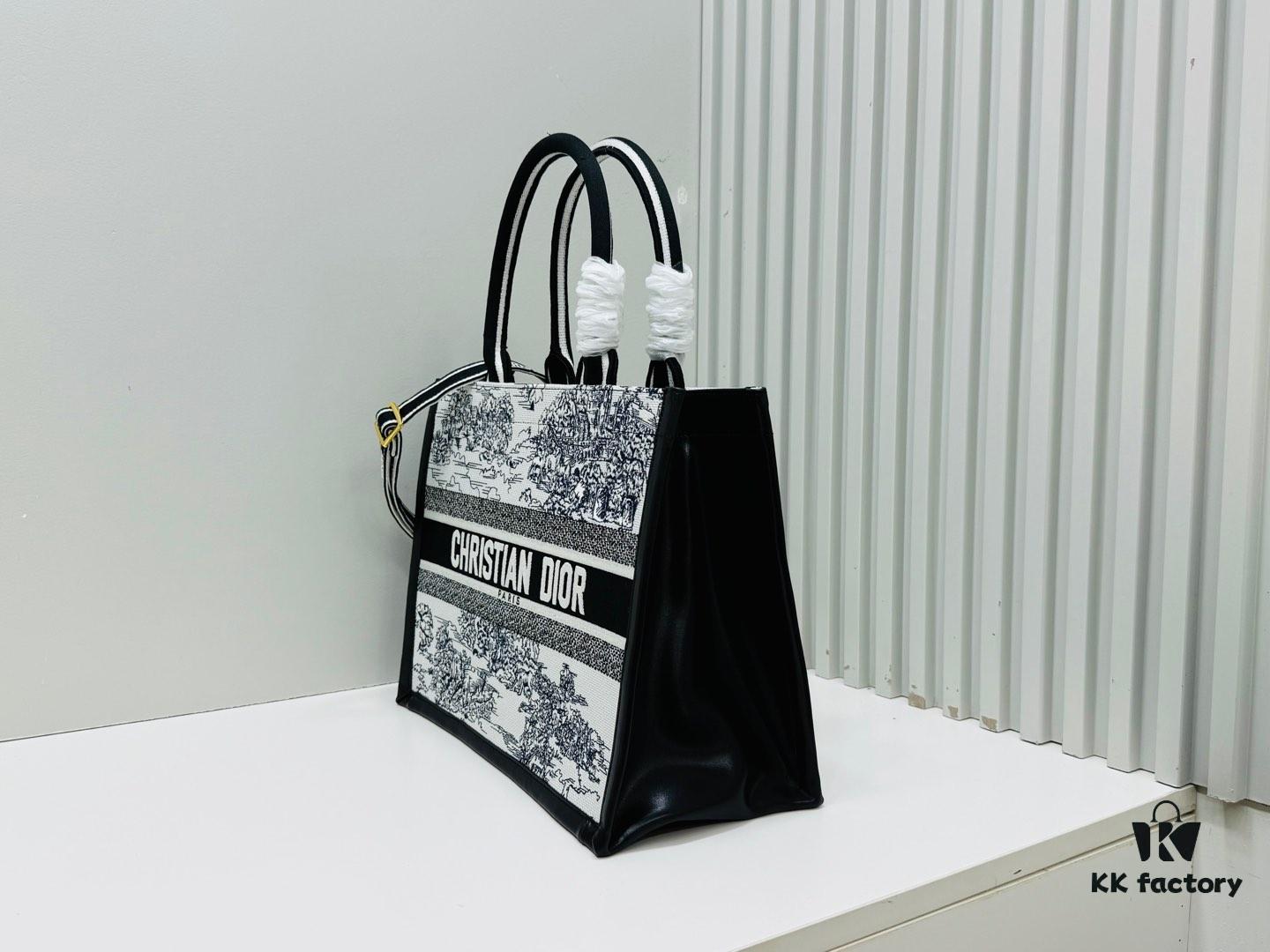 69309ff56e68136f4d9ab620 Dior Book Tote24 Early Spring New Arrival Medium Size with Leather Trim