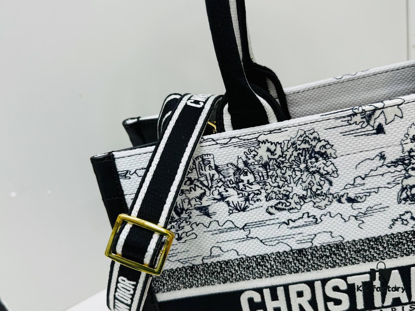 69309ff56e68136f4d9ab622 Dior Book Tote24 Early Spring New Arrival Medium Size with Leather Trim