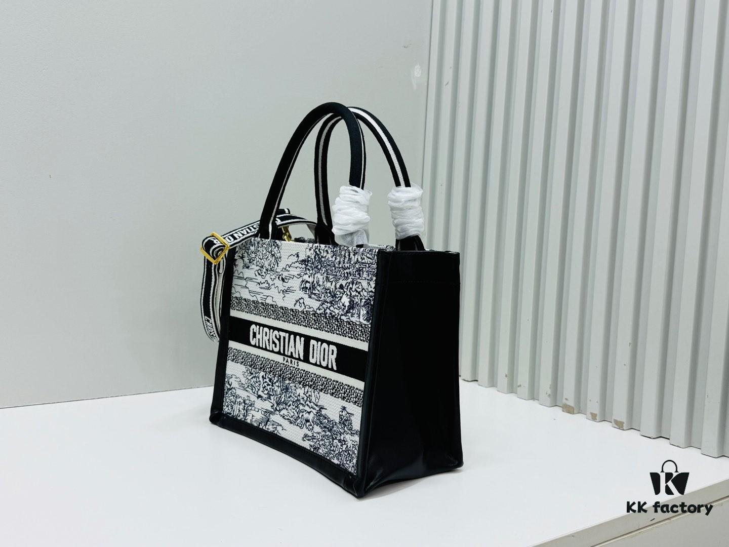 69309ff86e68136f4d9ab628 Dior Book Tote 24 Early Spring New Arrival Small Size with Leather Trim