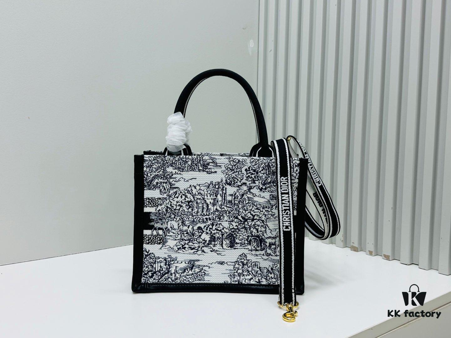 69309ff96e68136f4d9ab629 Dior Book Tote 24 Early Spring New Arrival Small Size with Leather Trim