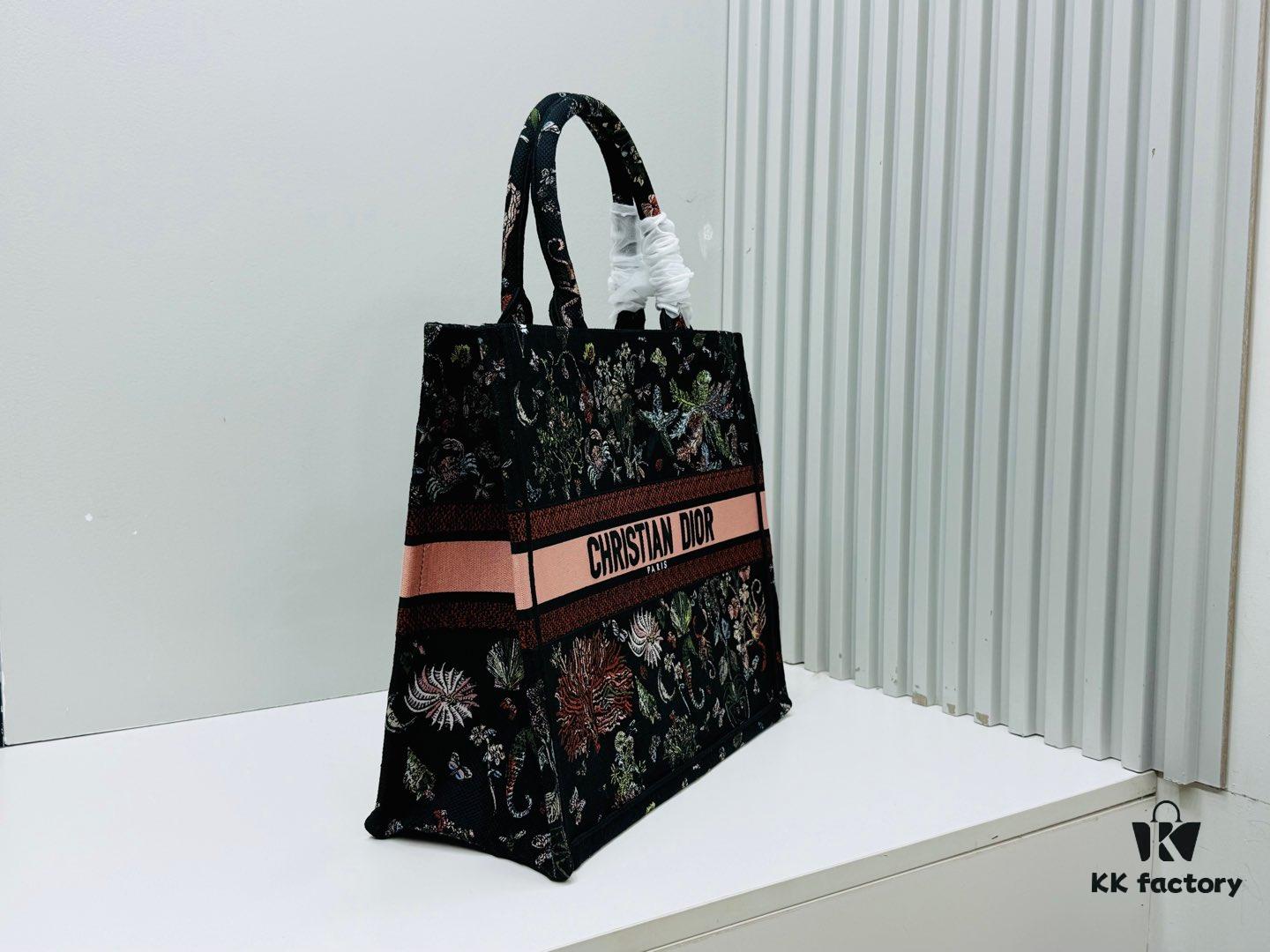 Oversized Original Order Thick Yarn Fabric Dior Book Tote