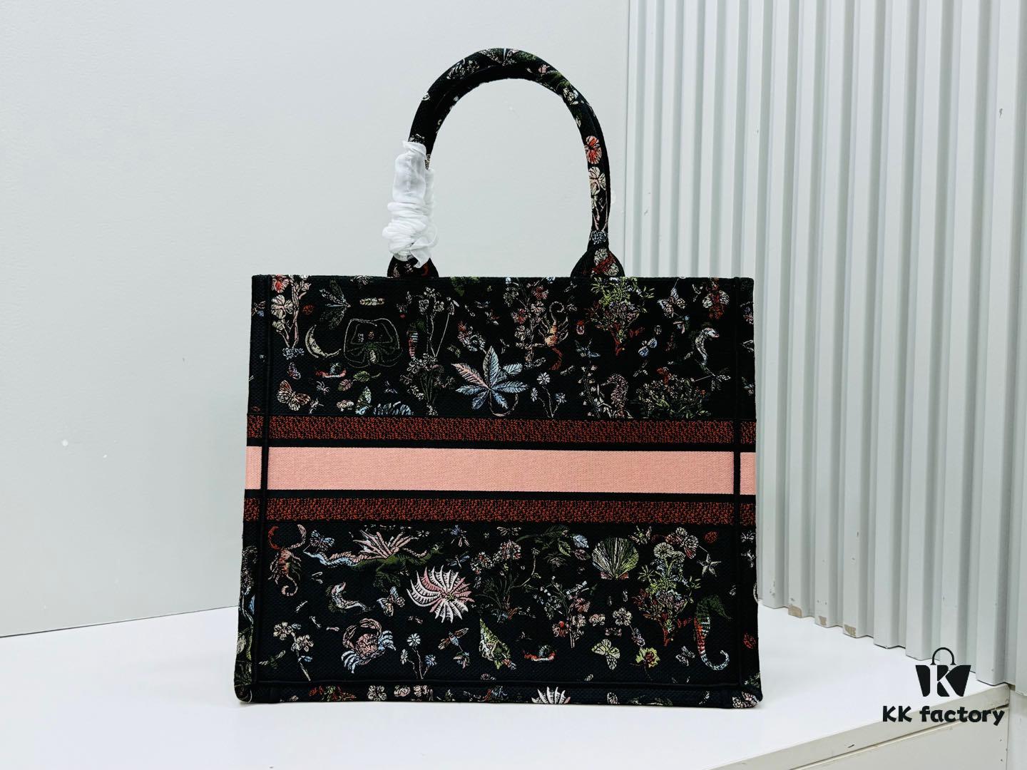 Oversized Original Order Thick Yarn Fabric Dior Book Tote