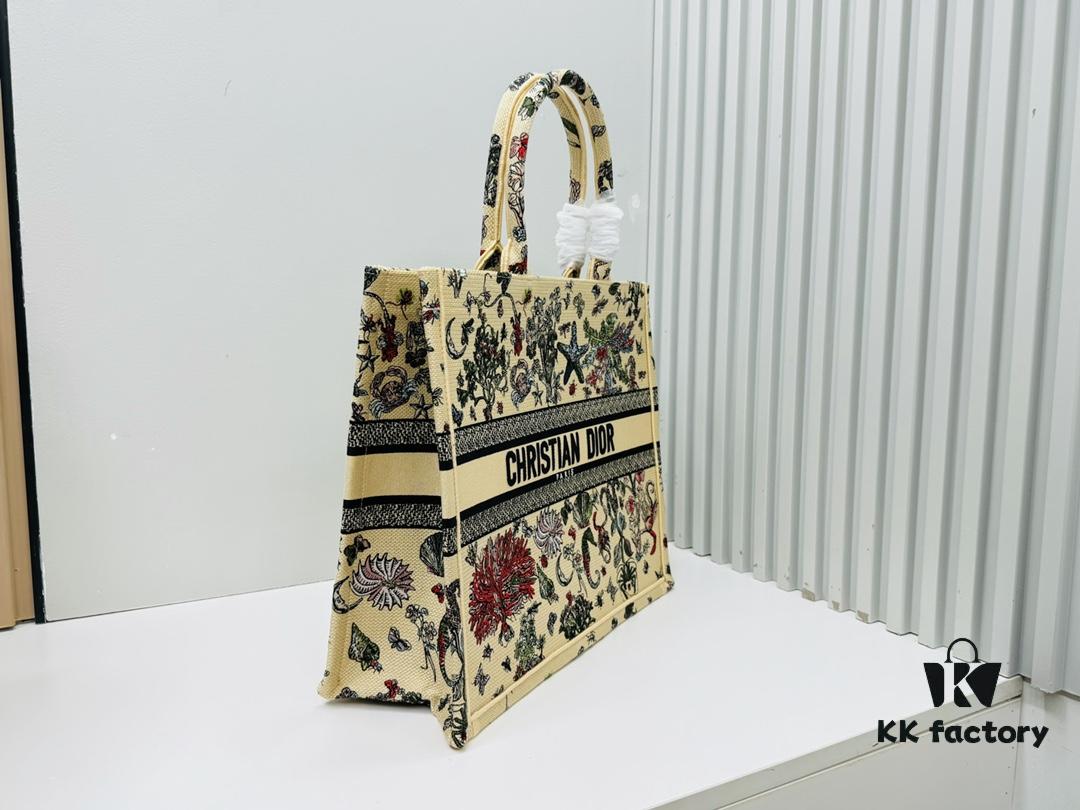 6930a01e6e68136f4d9ab682 Oversized Original Order Di0r Book Tote - Thick Yarn Fabric