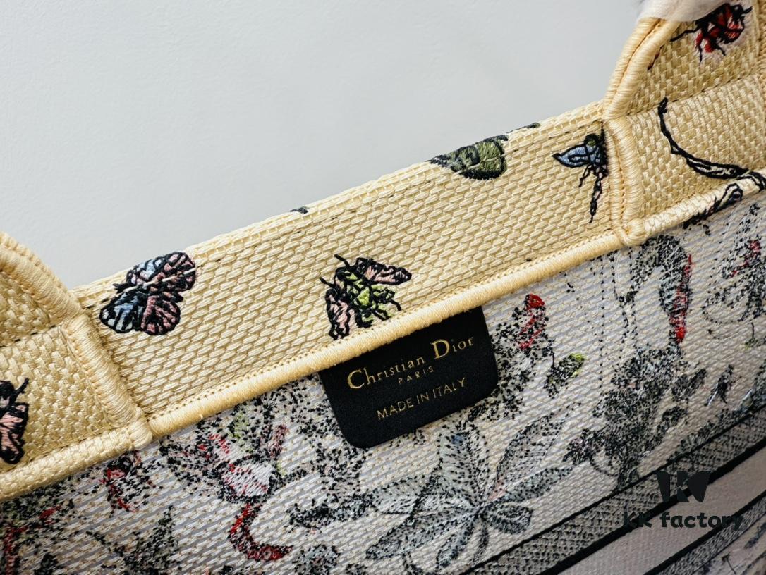 6930a0226e68136f4d9ab68a Oversized Original Order Di0r Book Tote - Thick Yarn Fabric