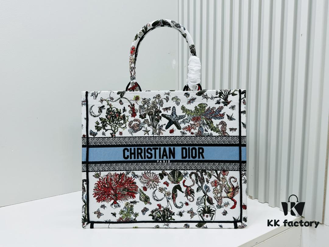 6930a0256e68136f4d9ab693 Oversized Original Order Thick Yarn Fabric Dior Book Tote