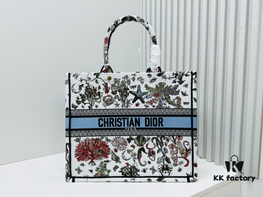 6930a0256e68136f4d9ab694 Thick Yarn Heavy Fabric Original Order Large Size Di0r Book Tote