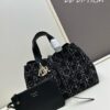 Dior Always Tweed Series, Luxury Original Leather, Quilted Design, Elegant and Stylish Handbag