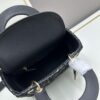 6930a0556e68136f4d9ab6fe Ilady dio.r Black Canvas and Leather Handbag with Adjustable Strap