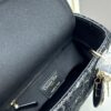 6930a0556e68136f4d9ab700 Ilady dio.r Black Canvas and Leather Handbag with Adjustable Strap