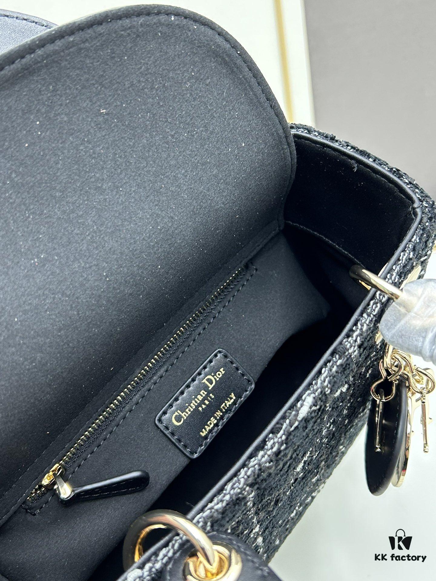 6930a0556e68136f4d9ab700 Ilady dio.r Black Canvas and Leather Handbag with Adjustable Strap