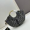 DIOR 2025 New Vintage-Style Puff Bag in Leather and Fabric