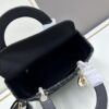 6930a0ab6e68136f4d9ab7a7 Ilady Dior Coarse Houndstooth Canvas and Leather Handbag with Adjustable Strap