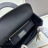 6930a0ab6e68136f4d9ab7a9 Ilady Dior Coarse Houndstooth Canvas and Leather Handbag with Adjustable Strap