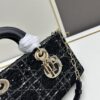 6930a0ae6e68136f4d9ab7ac Ilady Dior Coarse Houndstooth Canvas and Leather Handbag with Adjustable Strap