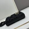 6930a0b16e68136f4d9ab7b6 Ilady Dio.r Coarse Herringbone Black Canvas with Leather Trim Handbag