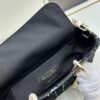 6930a0b46e68136f4d9ab7ba Ilady Dio.r Coarse Herringbone Black Canvas with Leather Trim Handbag