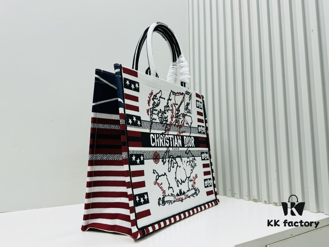 6930a0ca6e68136f4d9ab7ec Oversized Original Order Thick Yarn Fabric Dior Book Tote