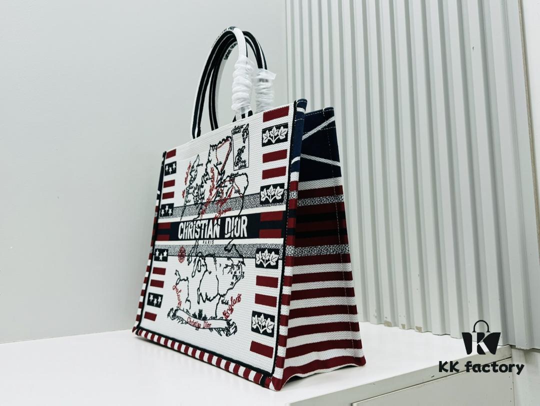 6930a0ca6e68136f4d9ab7ed Oversized Original Order Thick Yarn Fabric Dior Book Tote
