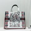 6930a0cb6e68136f4d9ab7ee Oversized Original Order Thick Yarn Fabric Dior Book Tote