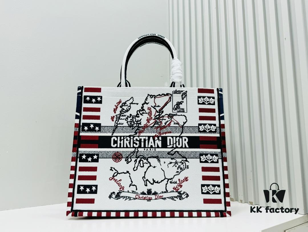 6930a0cb6e68136f4d9ab7ee Oversized Original Order Thick Yarn Fabric Dior Book Tote