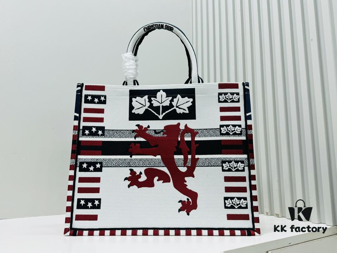 6930a0cb6e68136f4d9ab7ef Oversized Original Order Thick Yarn Fabric Dior Book Tote