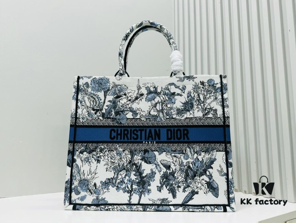 Oversized Original Order Thick Yarn Fabric Dior Book Tote