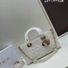 6930a1006e68136f4d9ab85d Dior Lady D-Joy Medium Handbag in Black Embossed Calfskin with Cannage Pattern