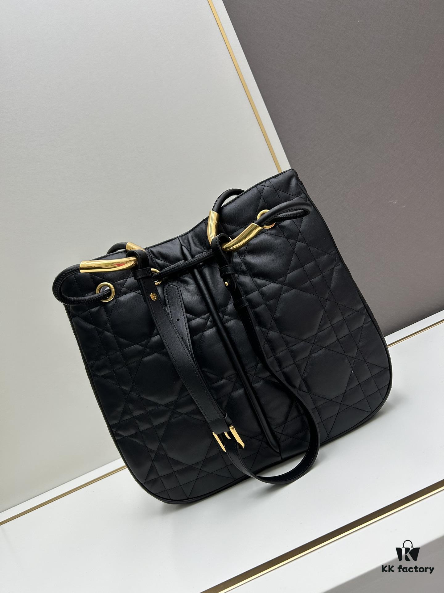 6930a1146e68136f4d9ab885 Large Full Leather Blue Cloth Dior Nolita Handbag from the 2024 Fall Ready-to-Wear Collection