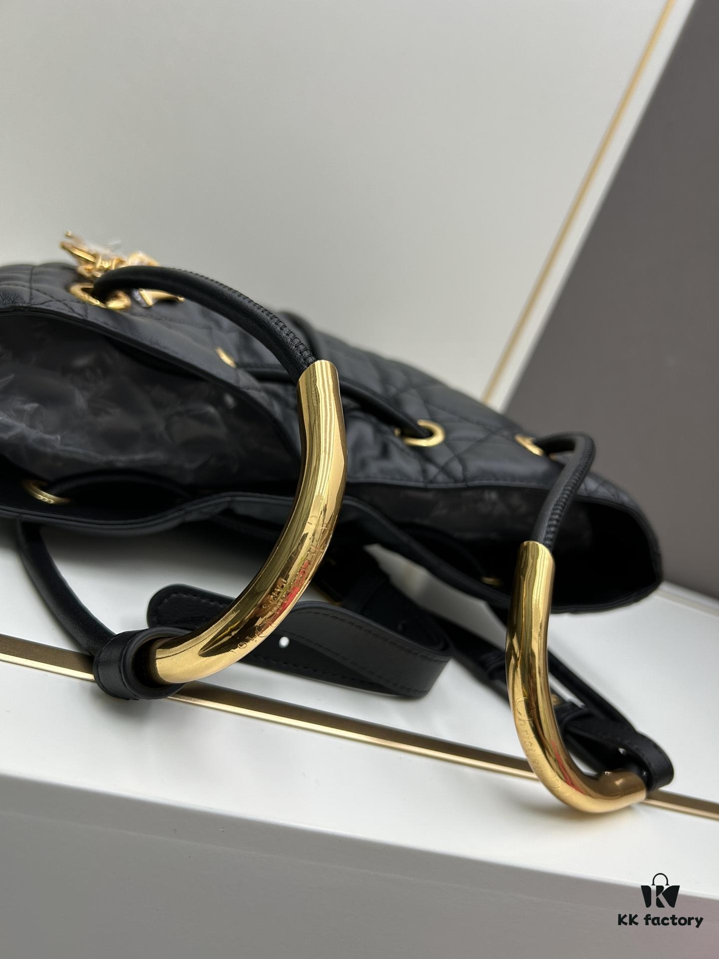 6930a1166e68136f4d9ab886 Large Full Leather Blue Cloth Dior Nolita Handbag from the 2024 Fall Ready-to-Wear Collection