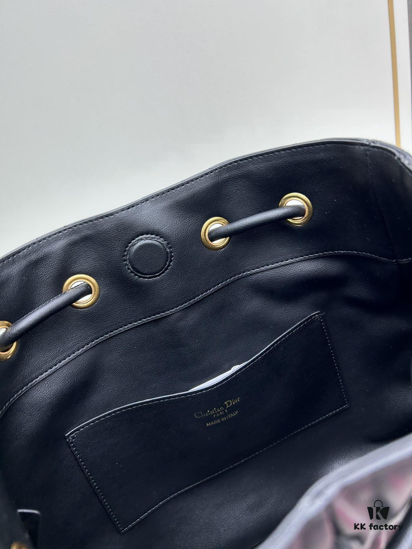6930a1186e68136f4d9ab88a Large Full Leather Blue Cloth Dior Nolita Handbag from the 2024 Fall Ready-to-Wear Collection