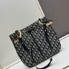 Large Full Leather Blue Cloth Dior Nolita Handbag from the 2024 Fall Ready-to-Wear Collection