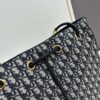 Large Full Leather Blue Cloth Dior Nolita Handbag from the 2024 Fall Ready-to-Wear Collection