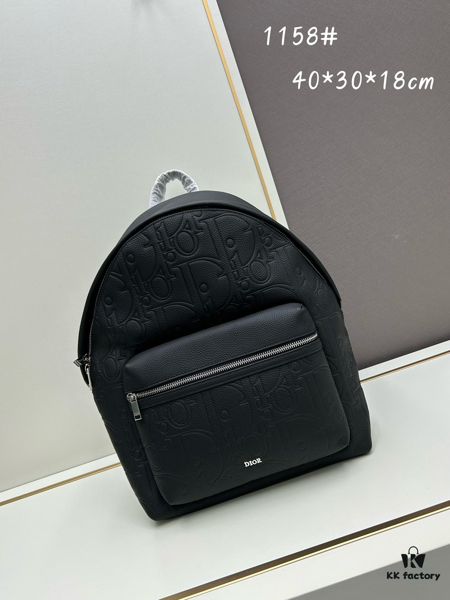 6930a14d6e68136f4d9ab8f2 DIOR Dior Latest Model Backpack Autumn Winter New Arrival Embossed Leather with Classic Pattern