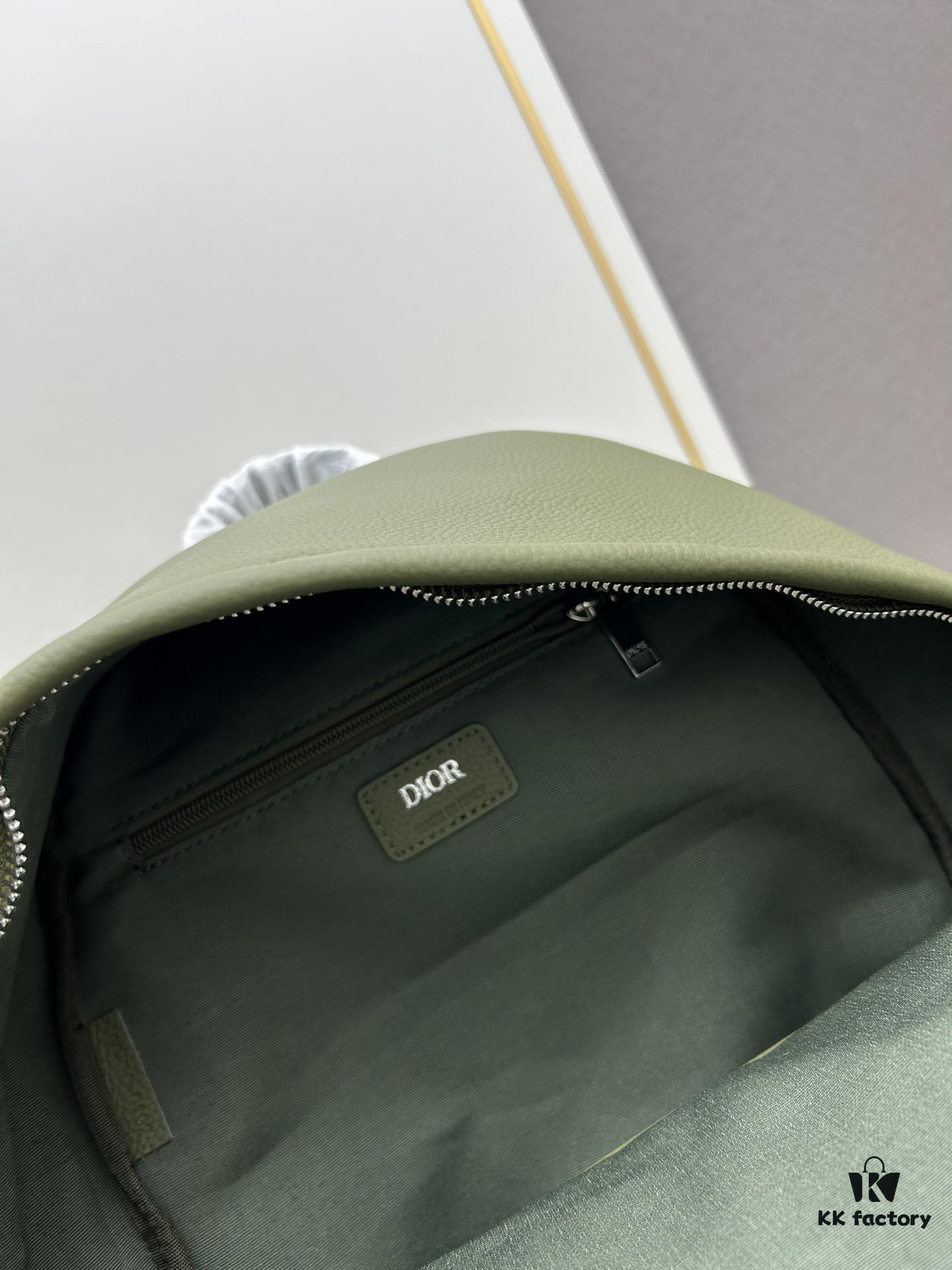 6930a1556e68136f4d9ab903 DIOR Dior Latest Model Backpack Large and Small, Official Website Synchronized Autumn-Winter New Arrival Featuring Embossed Classic Pattern on Black Calfskin Leather