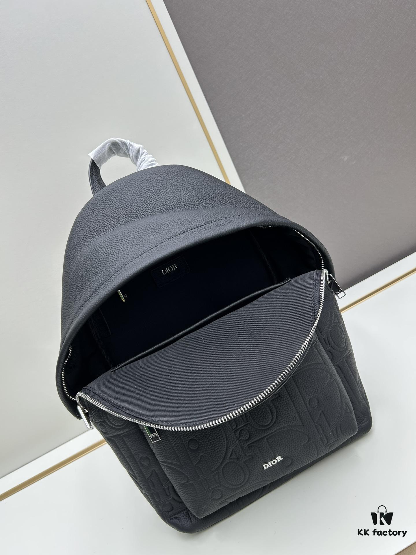 6930a15a6e68136f4d9ab909 DIOR Latest Model Backpack Large and Small, Official Website Synchronized, Autumn-Winter New Arrival, Embossed Craftsmanship with Classic Pattern Exquisitely Presented on Black Cowhide Leather, DIOR Gravity Print Leather, Front Features DIOR Logo, Fully Showcasing the Exquisite Craftsmanship of DIOR Atelier, Two-Way Opening, Equipped with Front Large Zippered Pocket and Adjustable Padded Shoulder Straps, Ideal for Daily Use, Exquisite and Stylish, Novel Design with Unique Charm, Versatile and Practical