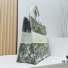 6930a1646e68136f4d9ab91d Oversized Original Order Thick Yarn Fabric Dior Book Tote