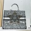 6930a16f6e68136f4d9ab935 Oversized Original Order Thick Yarn Fabric Dior Book Tote