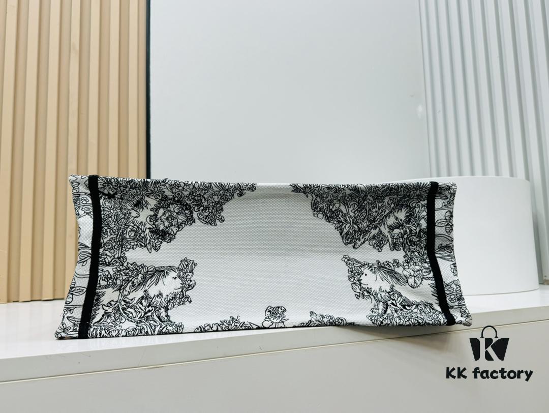 6930a1706e68136f4d9ab936 Oversized Original Order Thick Yarn Fabric Dior Book Tote