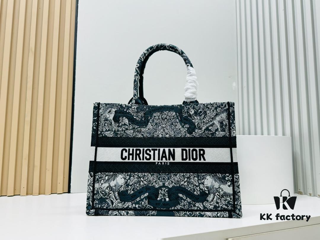 6930a17e6e68136f4d9ab94f Original Thick Fabric Medium Di0r Book Tote